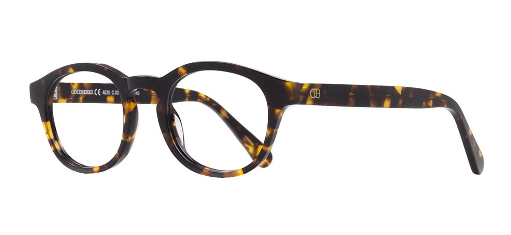 GOLDBERRY Eyeglasses Teenage Man,Woman,Unisex Oval Full-Rimmed Acetate Unfiltered GB 4020-C.02